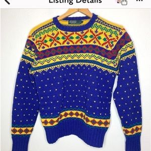 Vintage Polo by Ralph Lauren Knitted Wool Sweater